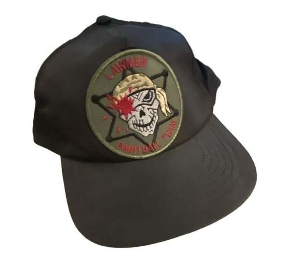 Lawmen Paintball Team Snapback Hat Black Embroidered Patch